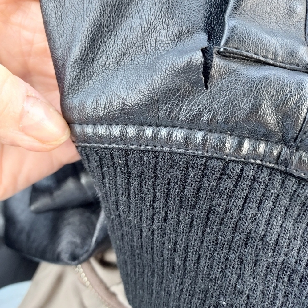 XOXO Black Leather Jacket